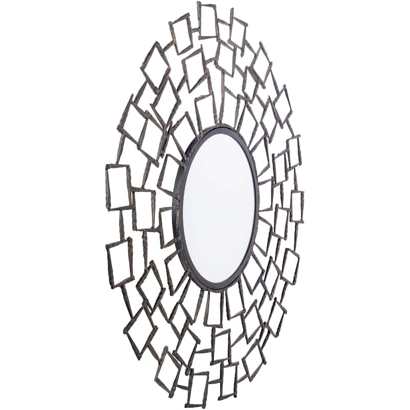 Shree Modern Bronze Mirror - 35"H x 35"W x 1"D
