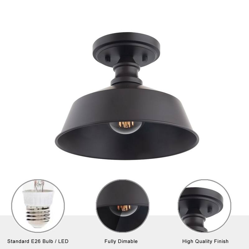Brio Lighting Bola - 1 Light Semi Flush Mount Ceiling Light