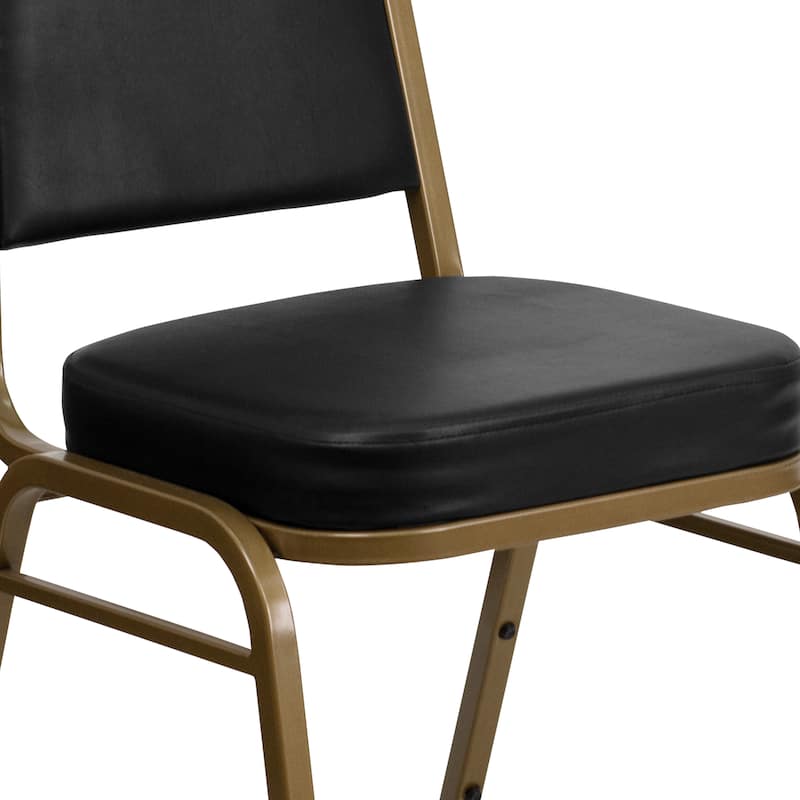 4 Pack Trapezoidal Back Stacking Banquet Chair - 20.25"D x 17.5"W x 36"H