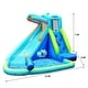preview thumbnail 3 of 11, Costway Inflatable Kids Hippo Bounce House Slide Climbing Wall Splash