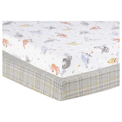 Trend Lab Slothing Around 2 Pack Flannel Playard Sheets
