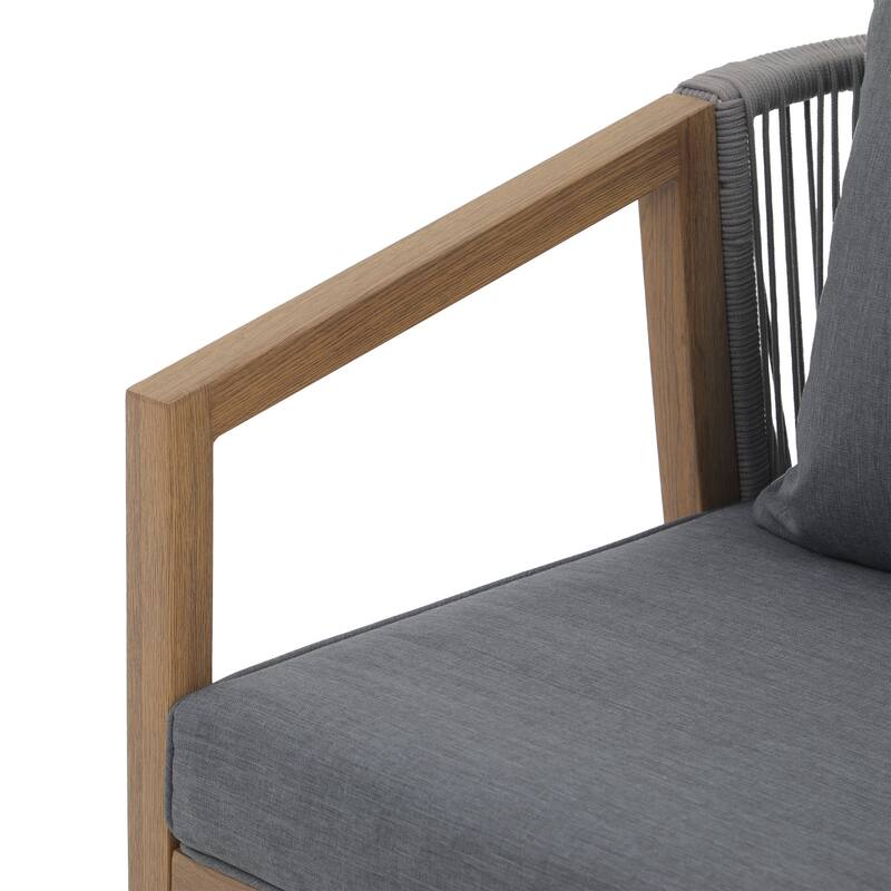 Outdoor 4 Pieces Aluminum Conversation Set with Cushion