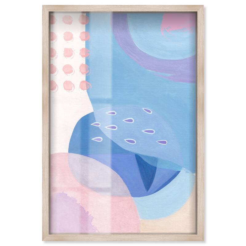 Doll Memories - Pretty Blue II Shadowbox by Art Remedy - Natural - 16" x 24"