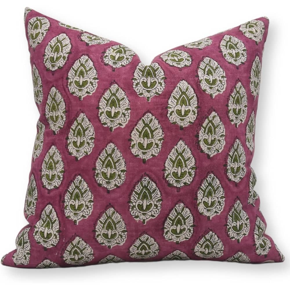 Fabdivine Handmade Soft Cozy Pure Linen Fabric Farmhouse Decorative Pillow Cover