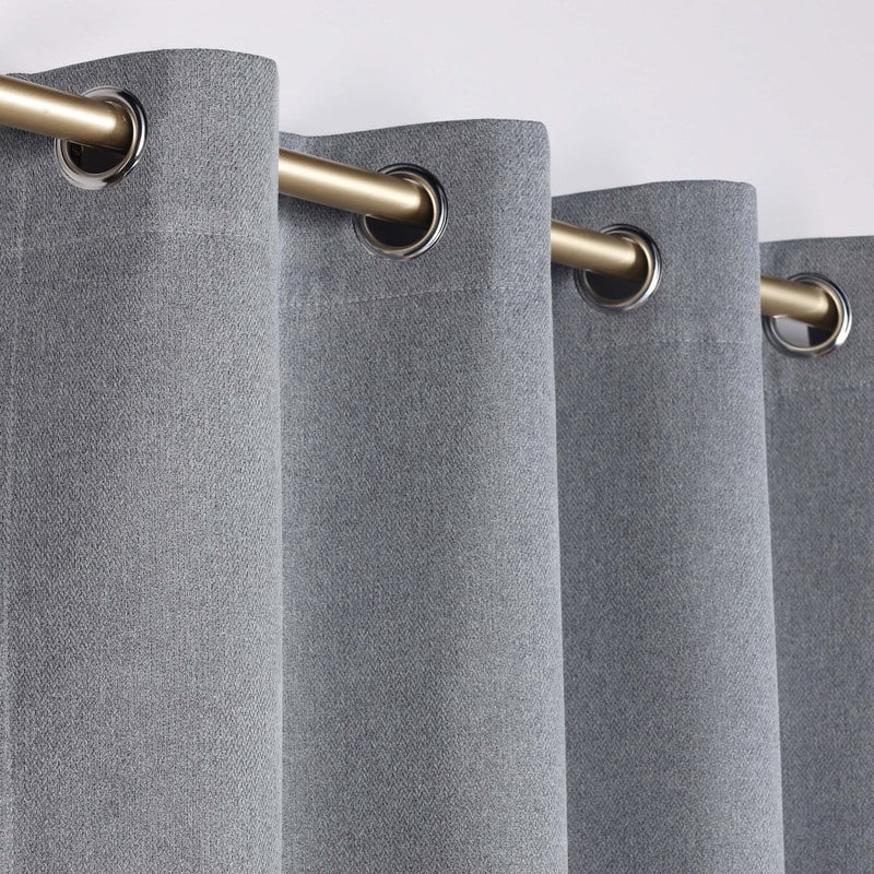 Superior Nyan 100% Blackout Grommet Curtains, Set of 2 Panels