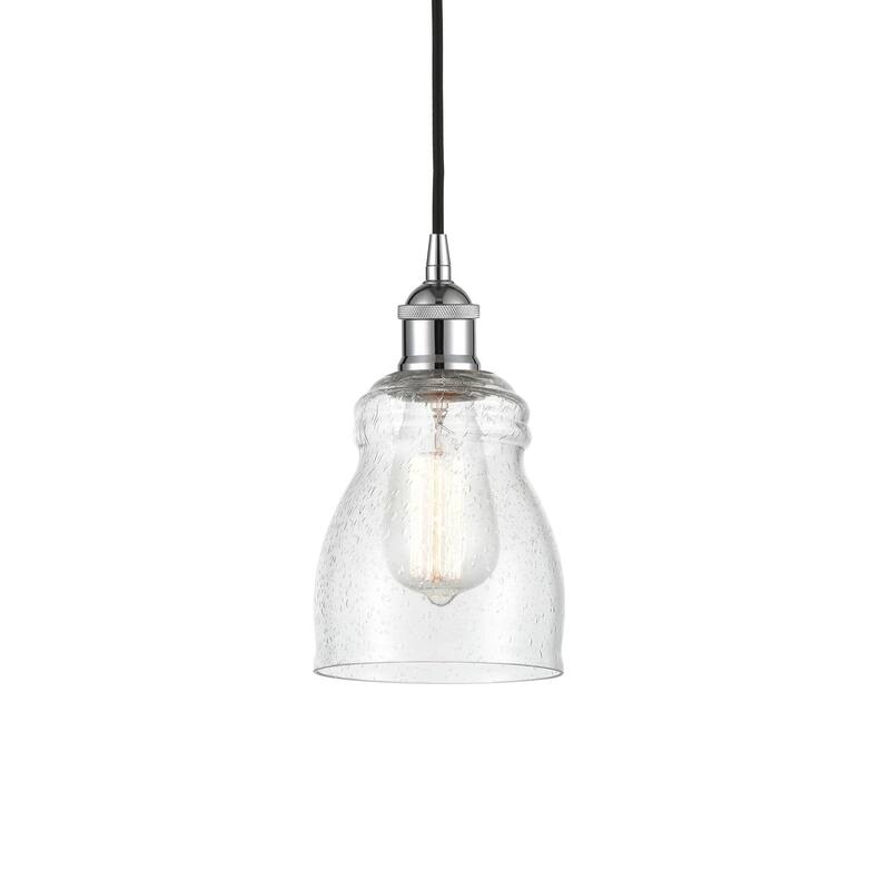 Innovations Lighting 616-1P-10-5 Ellery Pendant Ellery 5" Wide Mini - Polished Chrome / Seedy