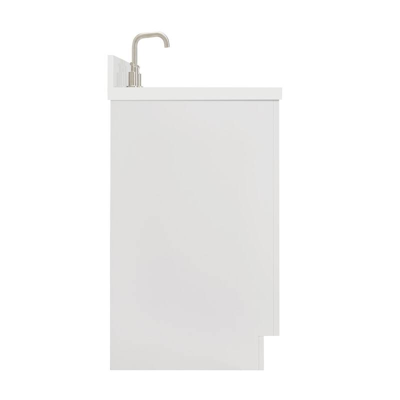 Ariel P55WQOVO Milan 55" Free Standing Single Basin Vanity Set with