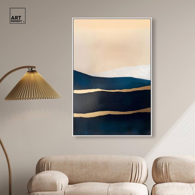 Golden Seam II Canvas by Art Remedy