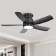preview thumbnail 27 of 27, Sofucor 42'' Gold Flush Mount Ceiling Fan Lights Kit with Remote Quiet Reversible DC - 42
