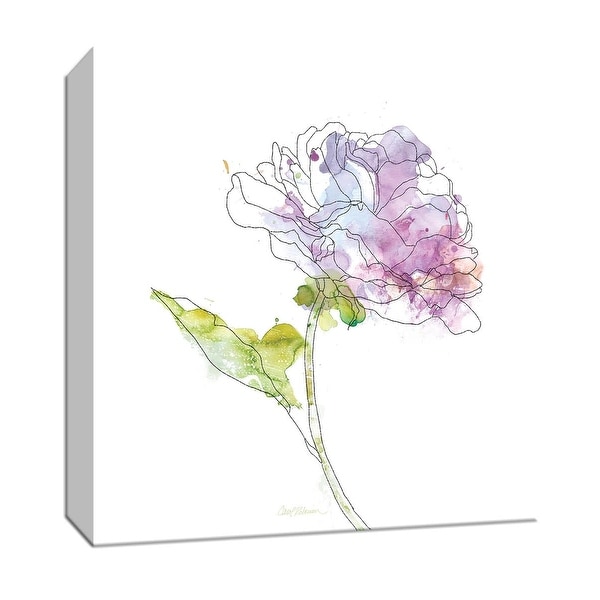 PTM Images 9-147219 PTM Canvas Collection 12" x 12" - "Simple Study III" Giclee Flowers Art Print on Canvas