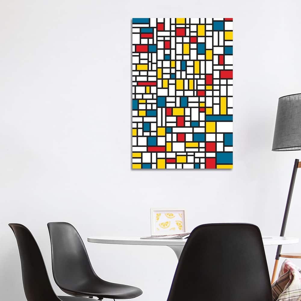 iCanvas "Mondrian Extreme" by The Usual Designers Canvas Print
