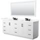 Option White / Giotto Quartz Top / Matte Black Hardware
