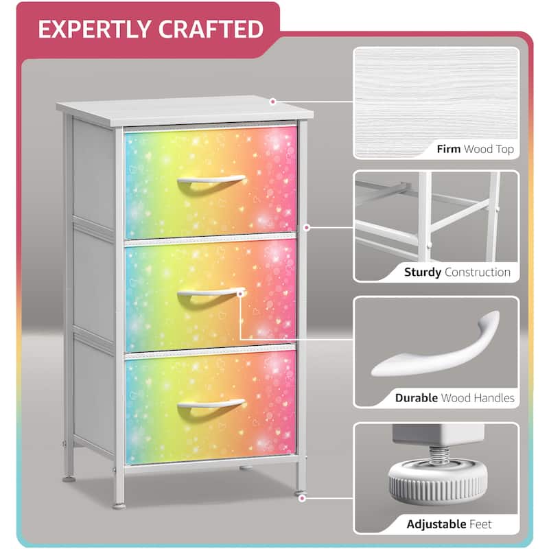 pastel color dresser Kids Dresser with 9 Drawers - Furniture Storage Chest Tower Unit for Bedroom, Hallway