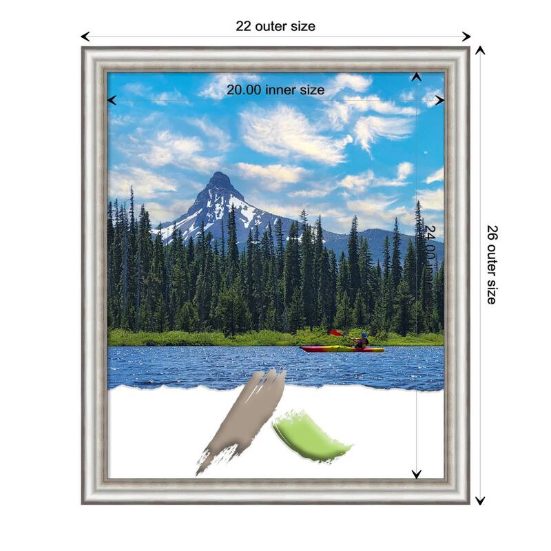 Salon Silver Narrow Picture Frame, Photo Frame, Artwork Frame