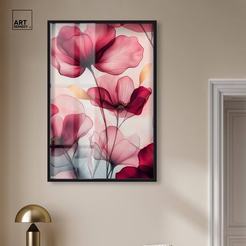 Chiffon Cherry Charm Shadowbox by Art Remedy