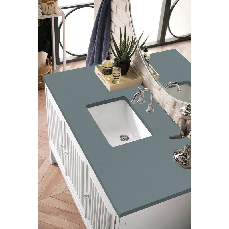 James Martin Vanities Athens 48" Single Vanity Cabinet, Glossy White