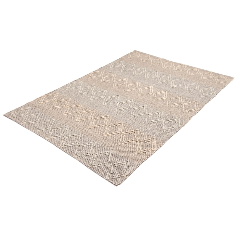 ECARPETGALLERY Braid weave Sienna Tan Wool Rug - 6'2 x 9'2