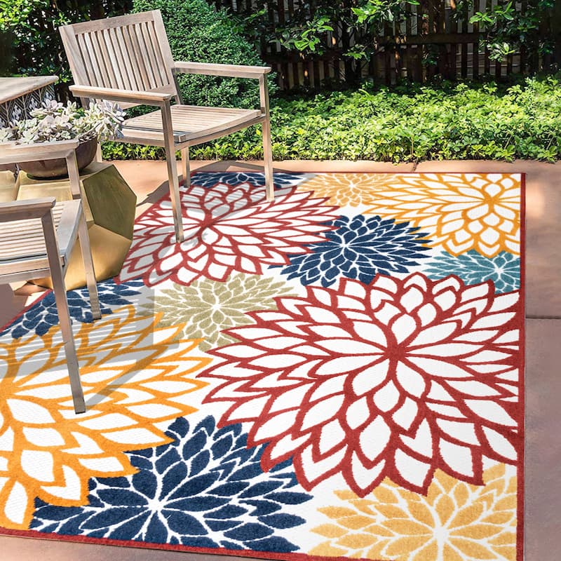 JONATHAN Y Atrani Floral Indoor/Outdoor Area Rug