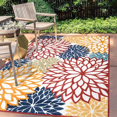 JONATHAN Y Atrani Floral Indoor/Outdoor Area Rug