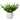 Enova Home High Quality Artificial Plastic Lavenders Fake Flowers in White Ceramic Pot for Home Office Decoration