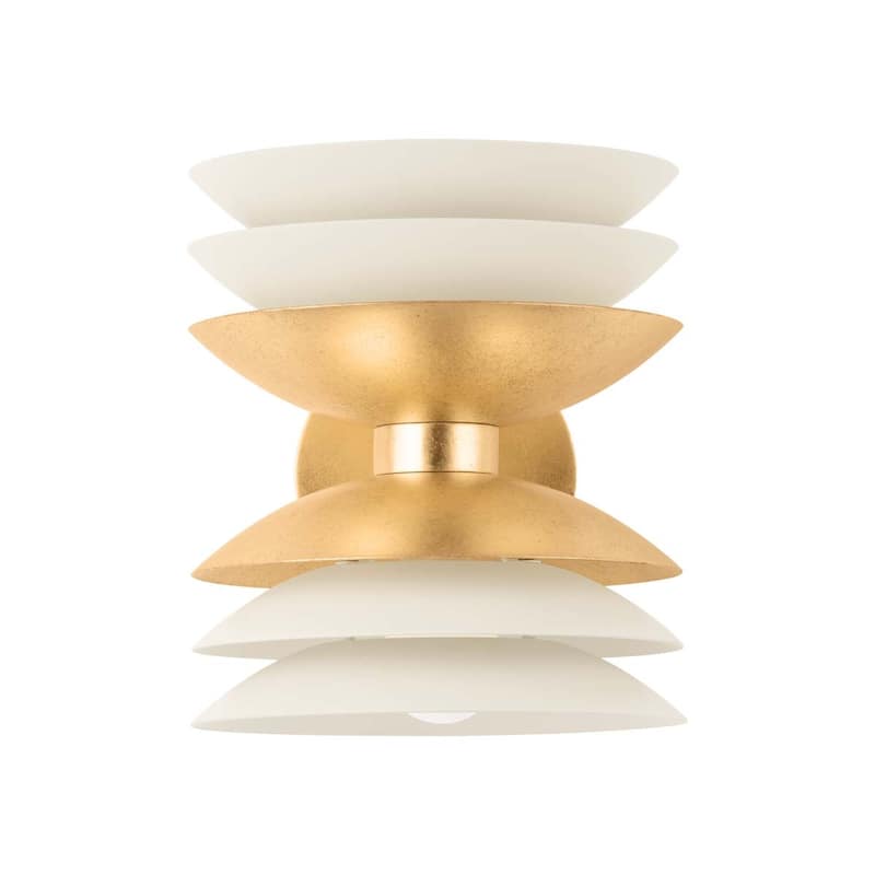 Hudson Valley Lighting 1271 Oneida 2 Light 9" Tall Wall Sconce - Vintage Gold Leaf / Soft Sand