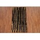 preview thumbnail 14 of 16, Black Contemporary Abstract Area Rug Hand-knotted Jute Carpet - 2'10"x 5'4"