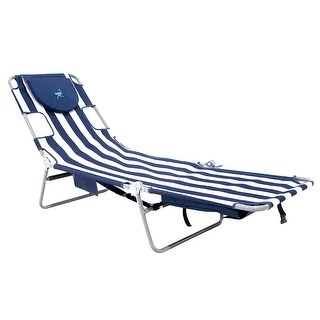 Ostrich Outdoor Folding Backpack Facedown Chaise Lounge Chair with Storage Bag - 9.8