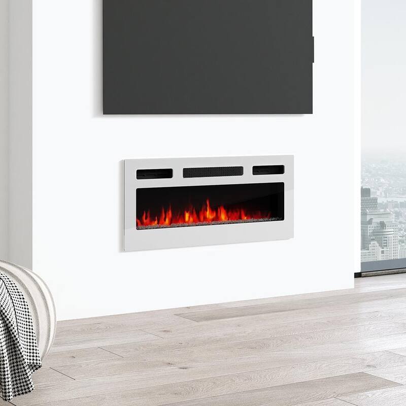 Recessed Wall-mounted Electric Fireplace