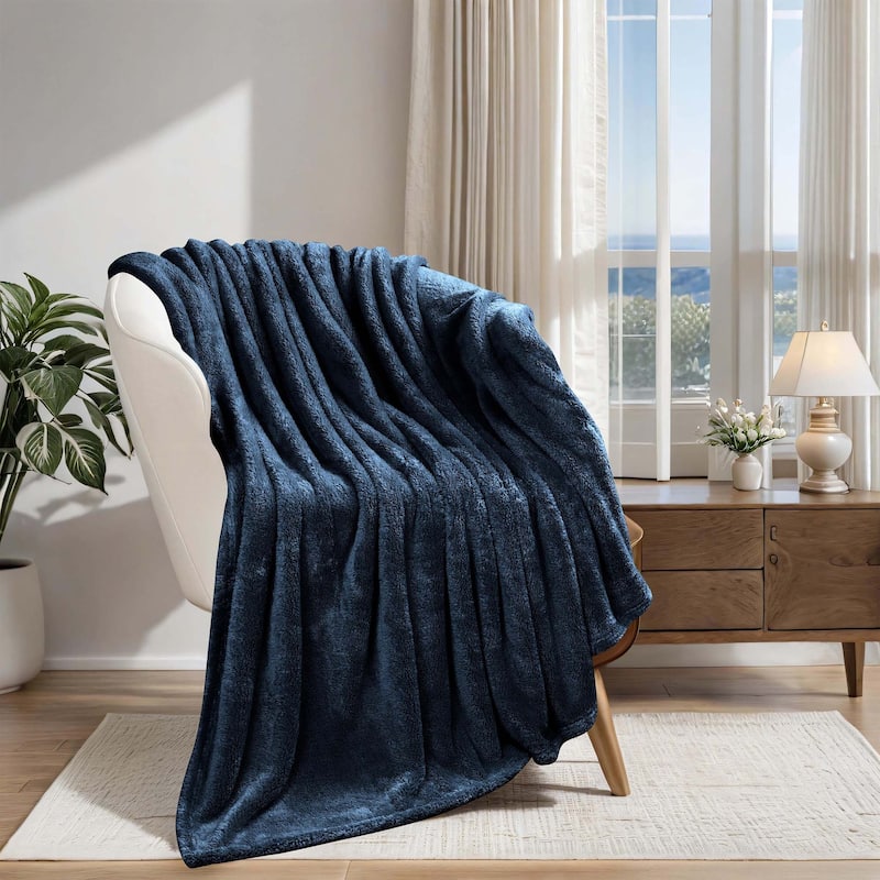 The Beyond Bed™ Plush Medium Weight Classic Solid Fleece Blanket