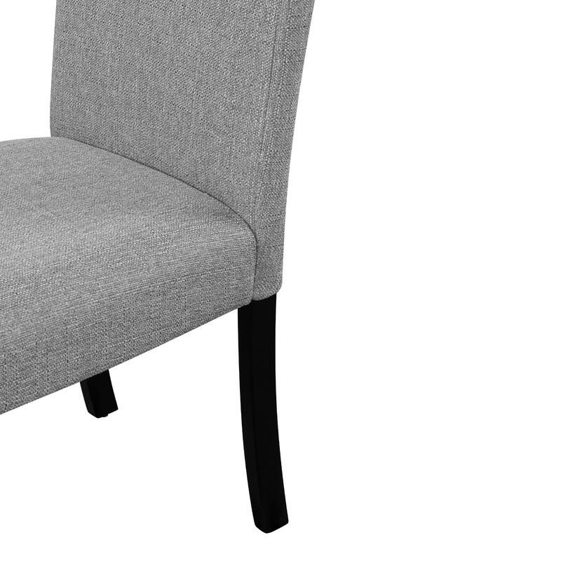 Roomfitters 5-Piece Round Dining Table Set, 43 Inch Modern Round Table with 4 Upholstered Chairs for Dining Room