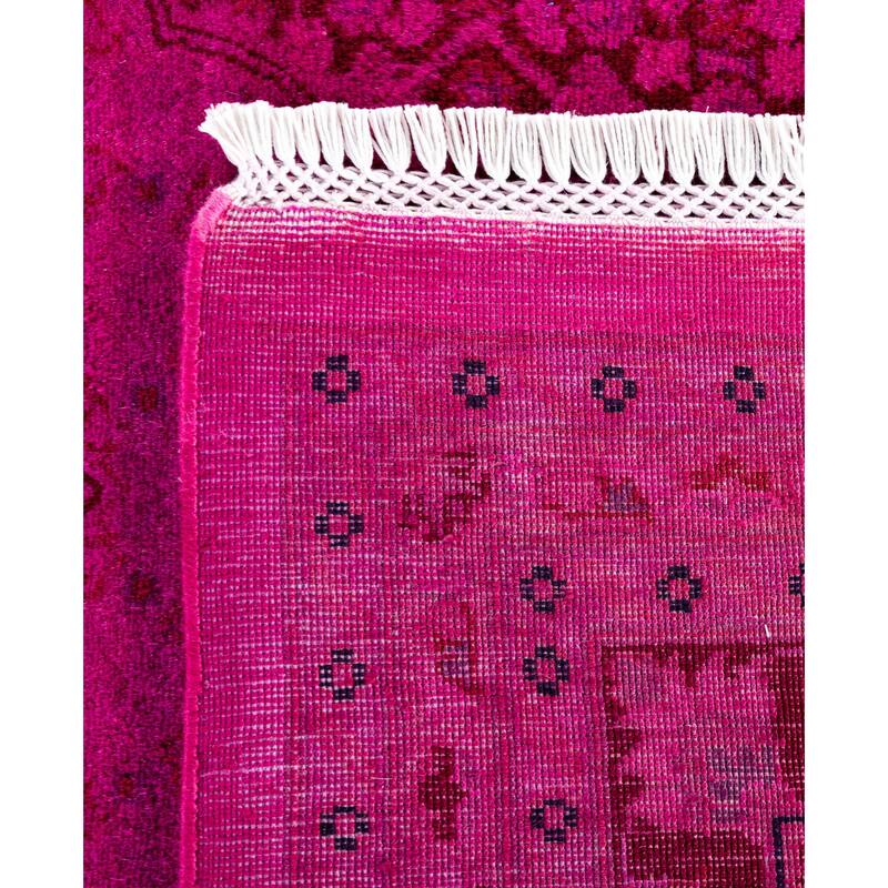 Overdyed One-of-a-Kind Hand-Knotted Area Rug - Purple - 8' 2" x 10' 3"