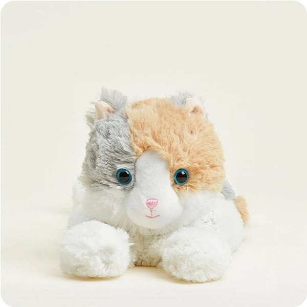 slide 2 of 6, Warmies Plush Microwavable Lavender Scented Plush Calico Cat