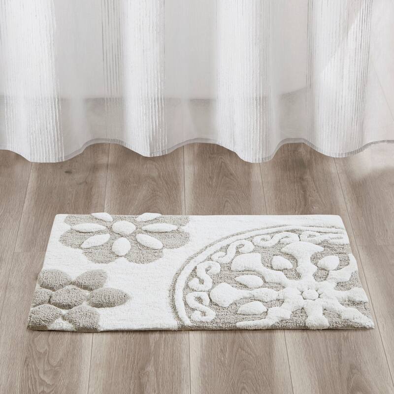 Madison Park Marrakesh Medallion Cotton Tufted Bath Rug