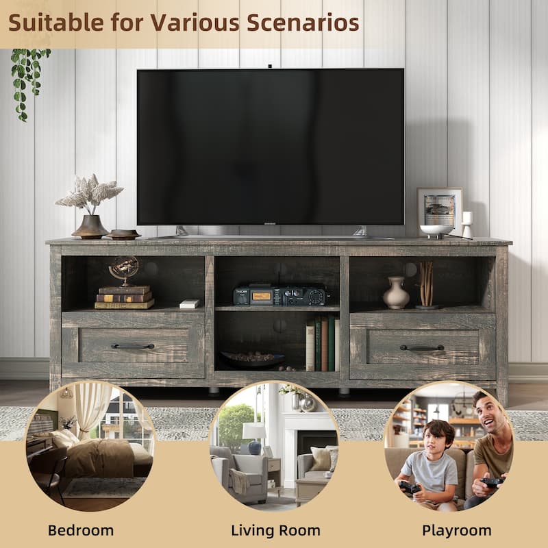 70 Inch Length TV Stand for Living Room and Bedroom