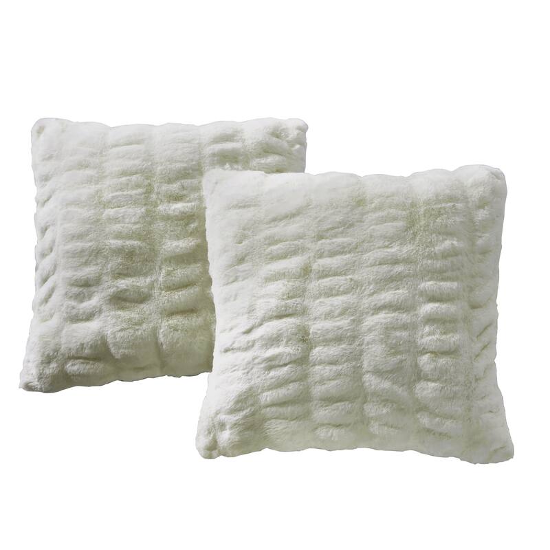 Serenta Shar Pei FauxFur 2 Piece Pillow Shell Set, NO INSERT