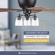 preview thumbnail 3 of 7, 52" Prominence Home Arthur Espresso Industrial Farmhouse Flush Mount LED Ceiling Fan with Light, Pull Chain - 52