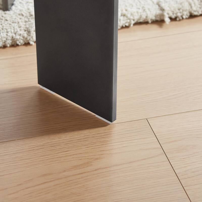 Round Coffee Table with Walnut Wood Surface and Black Metal Feet
