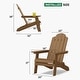 preview thumbnail 22 of 58, WINSOON All Weather HIPS Outdoor Folding Adirondack Chairs Set of 8