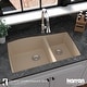 preview thumbnail 37 of 55, Karran Undermount Quartz 60/40 Double Bowl Kitchen Sink
