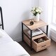 preview thumbnail 29 of 49, VECELO 3-Pieces Modern Upholstered Bed with Height Adjustable Headboard and Nightstands Sets