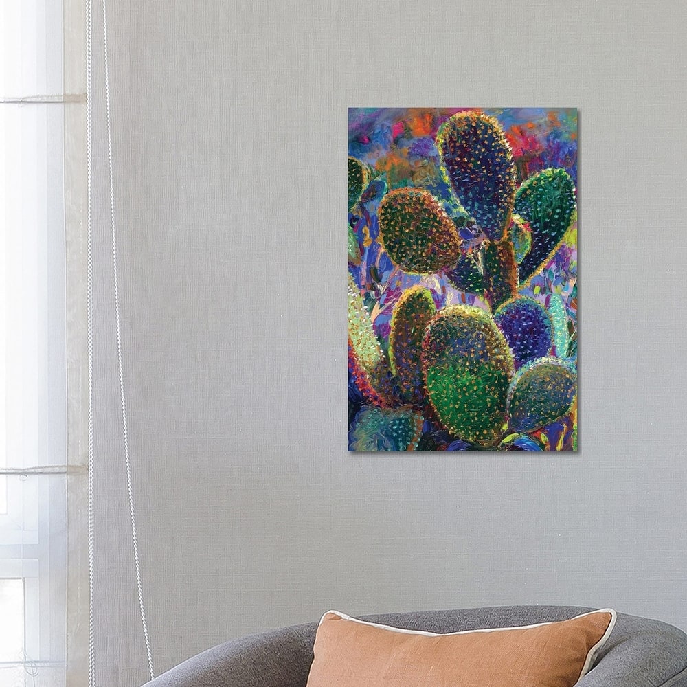 iCanvas "Cactus Nocturnus" by Iris Scott Canvas Print