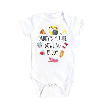 Bowling Icons - Baby Boy Girl Clothes Infant Bodysuit Funny Cute Newborn