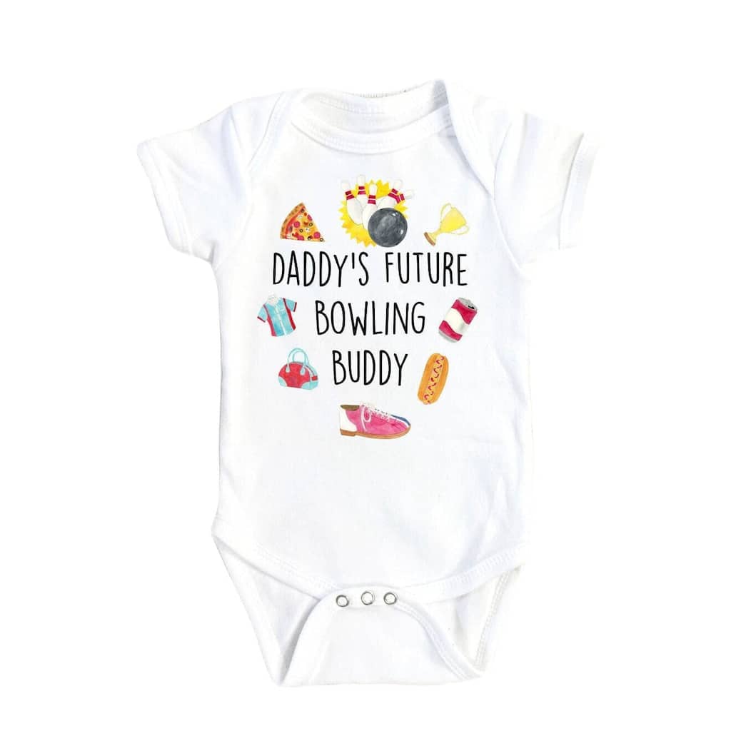 Bowling Icons - Baby Boy Girl Clothes Infant Bodysuit Funny Cute Newborn