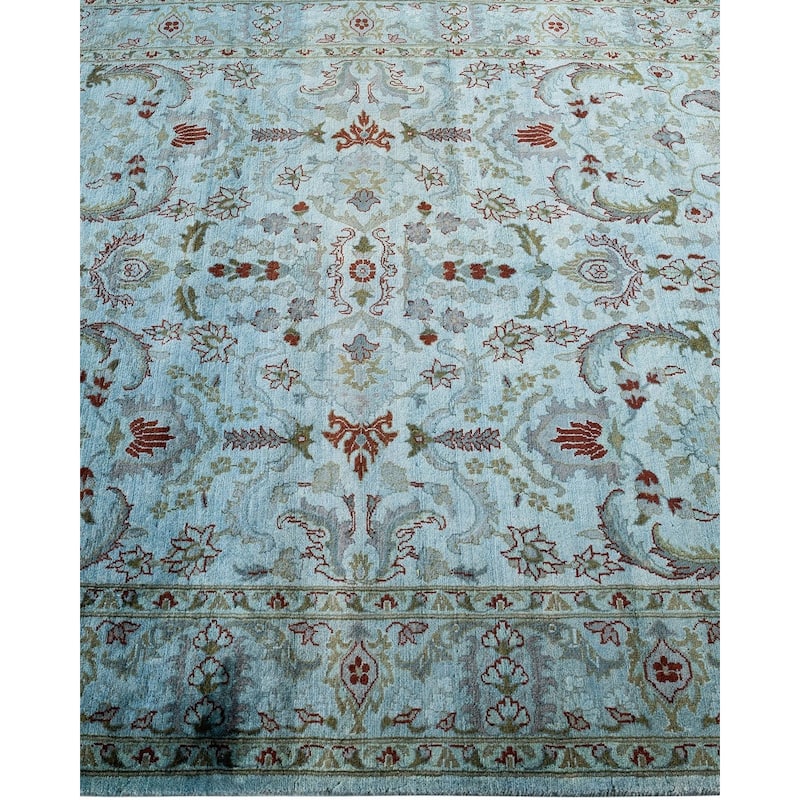 Overdyed, One-of-a-Kind Hand-Knotted Area Rug - Gray - 4' 2" x 6' 3"
