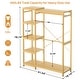 preview thumbnail 38 of 65, Bamboo Closet System Clothes Rack, Large Freestanding Garment Rack Clothing Rack for Hanging Clothes
