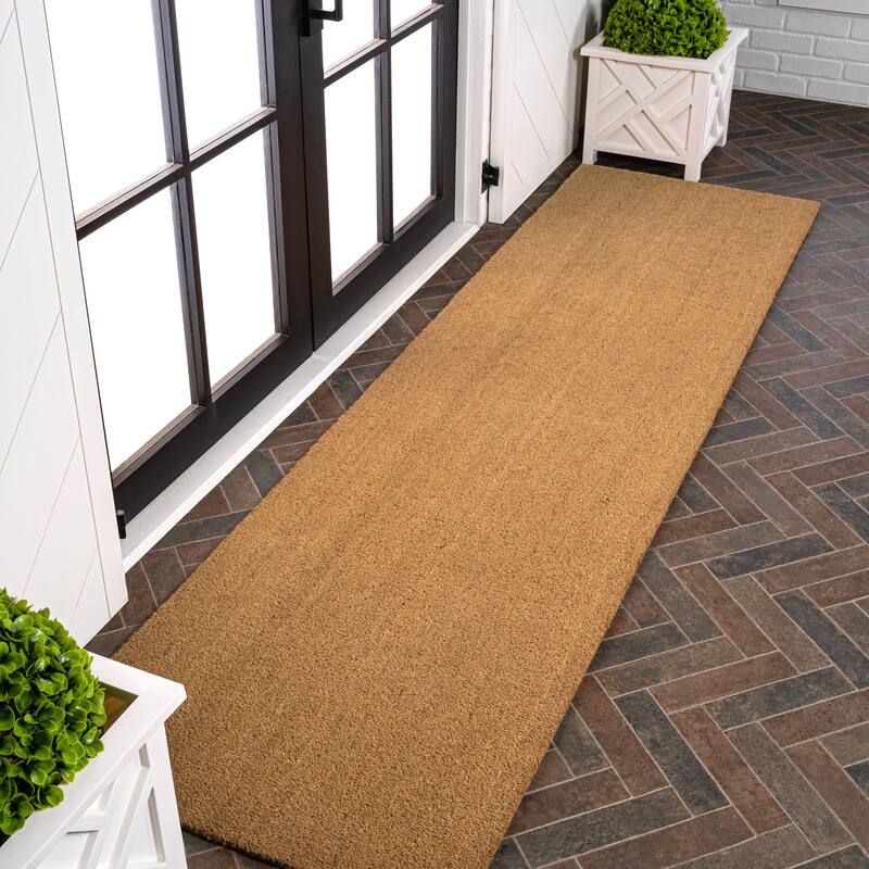 JONATHAN Y Classic Natural Coir Indoor/Outdoor Mat
