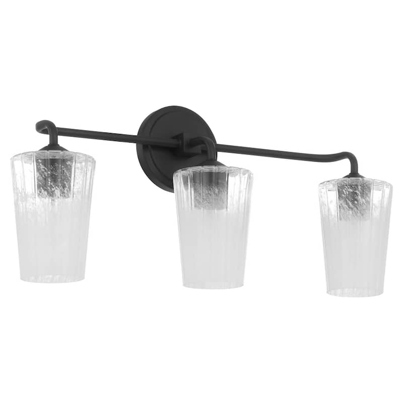 Quorum International 5238-3 Goodwin 3 Light 25" Wide Vanity Light - Matte Black