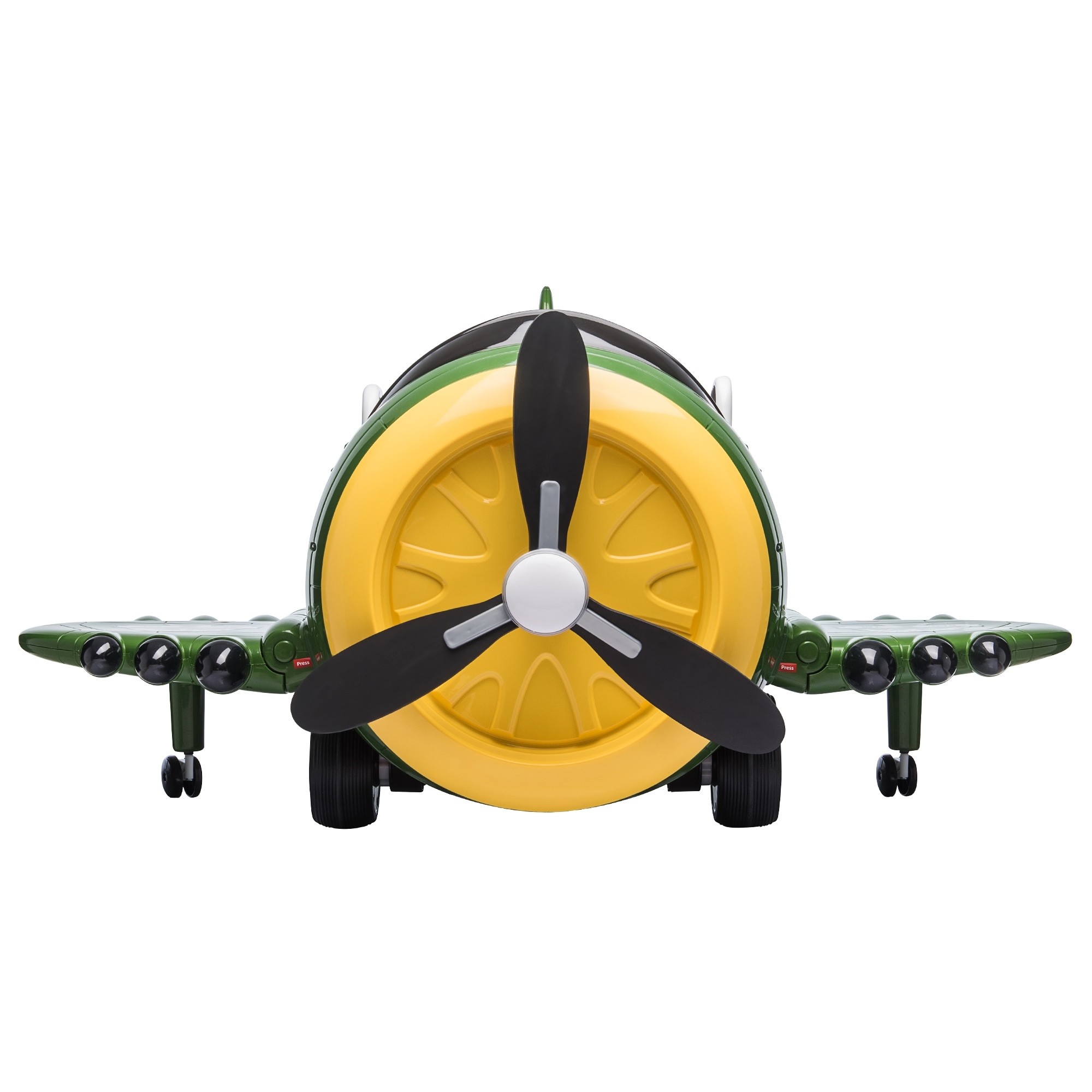Battery powered airplane ride on store
