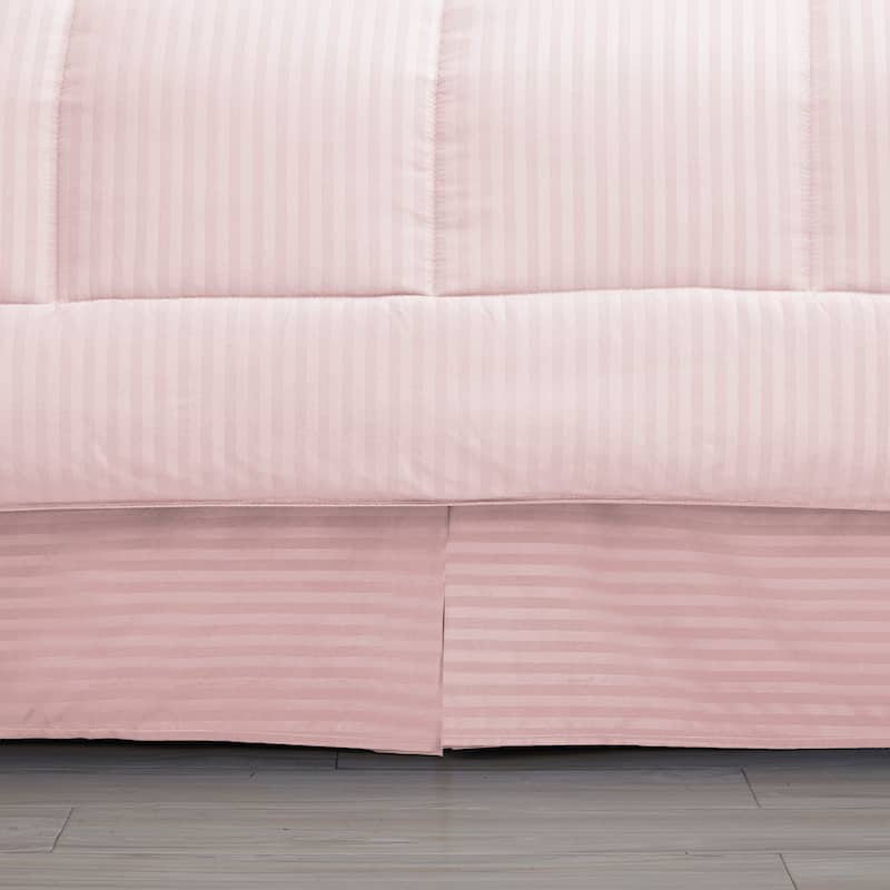 Soft Dobby 8-piece Striped Down Alternative Bed-in-a-Bag Set w/ Sheets
