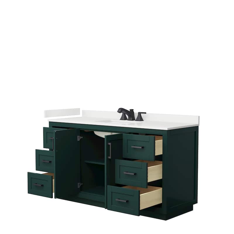 Miranda 60-inch Single Vanity, Quartz Top